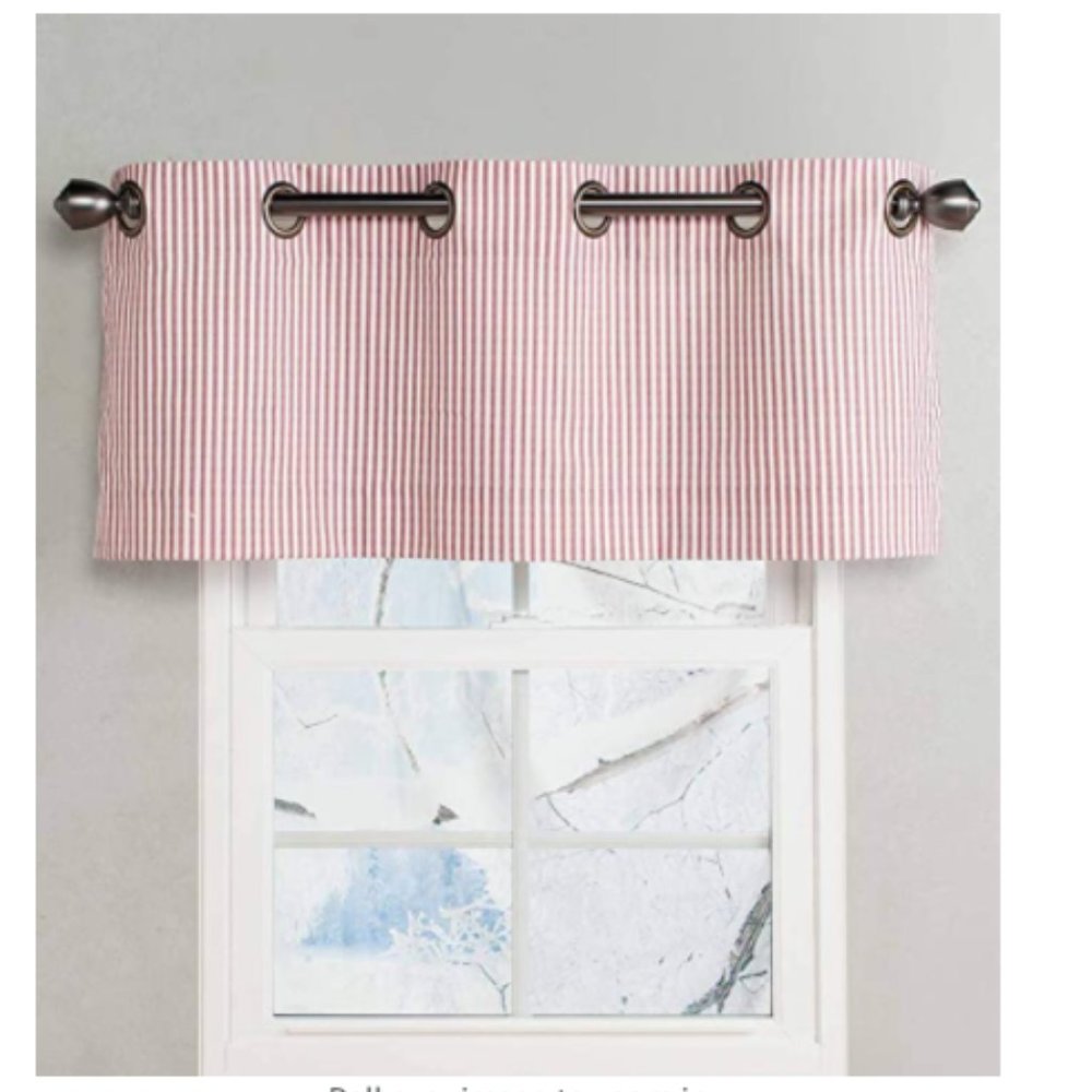 Commonwealth Home Fashions Thermalogic Insulated Ticking Stripe Grommet Valance